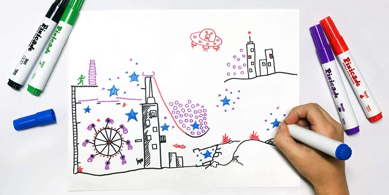 Draw your own games, then play them with Pixicade.